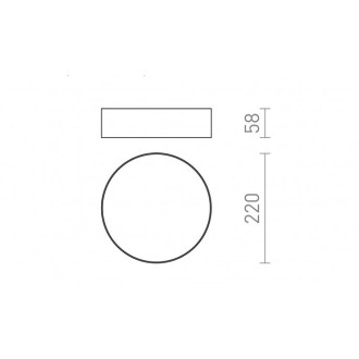 Rendl R14354 - Stropní LED svítidlo LARISA R 22 20W, 3000K/4000K/6500K, 1500lm, Ø220, bílá