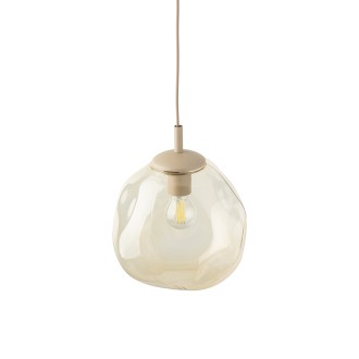 TK Lighting 11327 - Lustr LAVA M SABIA 1xE27, béžová/koňak