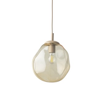 TK Lighting 11327 - Lustr LAVA M SABIA 1xE27, béžová/koňak
