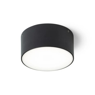 Rendl R14124 - Stropní a nástěnné LED svítidlo LARISA OUT 12 10W, 3000/4000/5700K, 870lm, IP65, Ø123, černá