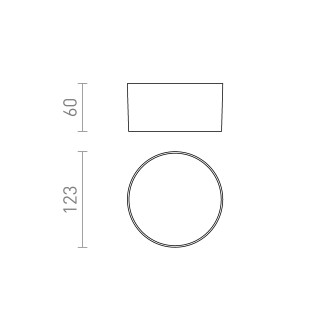 Rendl R14124 - Stropní a nástěnné LED svítidlo LARISA OUT 12 10W, 3000/4000/5700K, 870lm, IP65, Ø123, černá