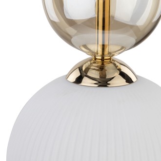 TK Lighting 11020 - Lustr SOPHIA COGNAC WHITE 1xE14, bílá/koňak/černá/zlatá