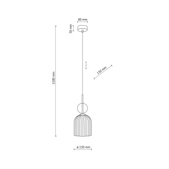 TK Lighting 11020 - Lustr SOPHIA COGNAC WHITE 1xE14, bílá/koňak/černá/zlatá