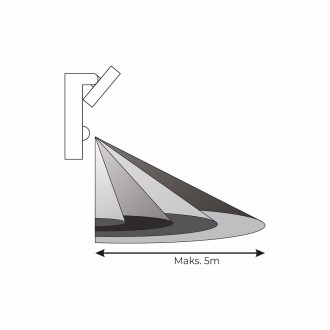 Idea led ID-8025 - Nástěnné venkovní LED svítidlo Velorion 27W, 4000K, 3375 lm, IP65, černá + PIR senzor