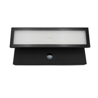 Idea led ID-8025 - Nástěnné venkovní LED svítidlo Velorion 27W, 4000K, 3375 lm, IP65, černá + PIR senzor