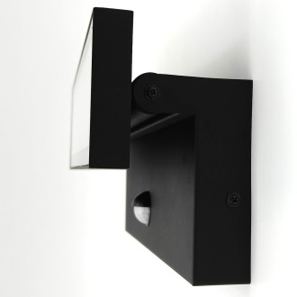 Idea led ID-8025 - Nástěnné venkovní LED svítidlo Velorion 27W, 4000K, 3375 lm, IP65, černá + PIR senzor