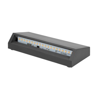 Adviti AD-OP-6191L4 - Venkovní orientační svítidlo na stěnu ENYE 3W, 4000K, 170lm, IP65, šedá