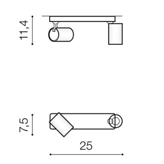 Azzardo AZ3196 - Bodové svítidlo Exo 2xGU10, bílá