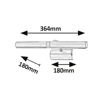 Rabalux 3641 - Nástěnné svítidlo Picture light 2xE14, saténový chrom