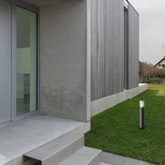 Rabalux 7503 - Venkovní stojanové svítidlo Wellington 1xE27, IP44, Ø85, V800, černá/transparentní