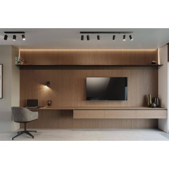 Sollux SL.0334 - Stropní bodové svítidlo RING 6L 6xGU10, černá