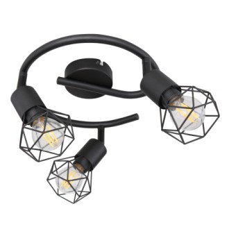 Globo 54802S-3 - Stropní bodové svítidlo Xara I 3xE14, Ø230, matná černá