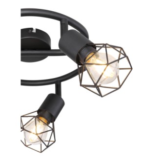 Globo 54802S-3 - Stropní bodové svítidlo Xara I 3xE14, Ø230, matná černá