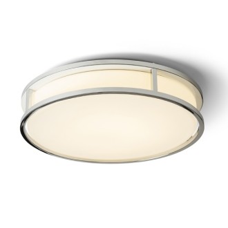 Rendl R13678 - Stropní koupelnové LED svítidlo Grande 24W, 3000K, 1700lm, IP44, Ø375, opálové sklo/chrom