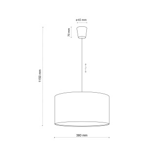 TK Lighting 3231 - Dětský lustr Rondo kids 1xE27, Ø380mm, růžová