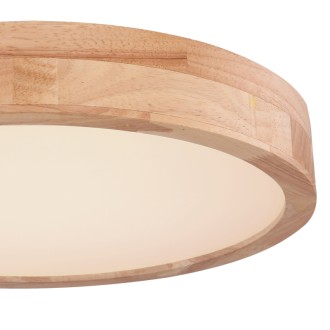 Globo 41745-24 - Stropní dřevěné LED svítidlo Rainer 24W, 1800lm, 3000-6000K, Ø400, přírodní