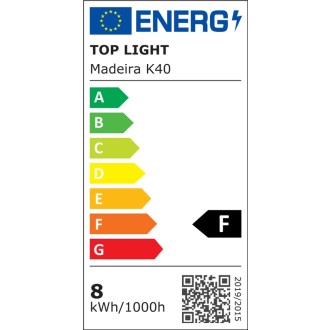TOP LIGHT Madeira K40 - Nástěnné koupelnové LED svítidlo Madeira K40, 8W, 4000K, 800lm, D400, IP44, chrom
