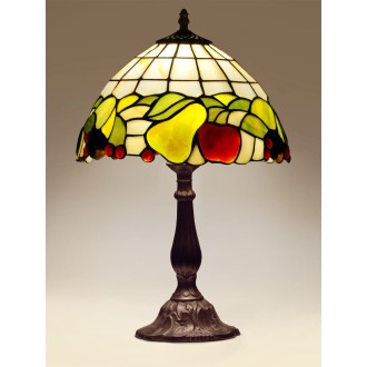 Kaja K-G12550 - Stolní Tiffany lampička FRUIT 1xE27, Ø300, multicolor