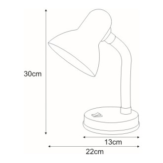 Kaja K-MT-203 POMARAŃCZOWY LAMPKA - Stolní lampička Cariba 1xE27, oranžová