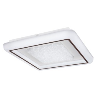 Globo 41295-36 - Stropní LED svítidlo Silvie 36W, 3000-6000K, 3000lm, bílá/chrom/opál + dálkové ovládání