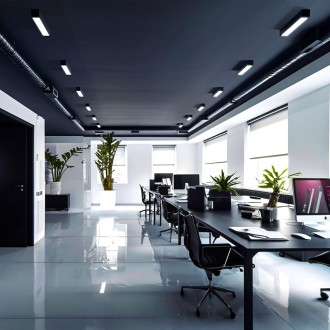 SPECTRUM WOJ+06708 - Stropní svítidlo Allday 1xT8 G13, 125cm, černá