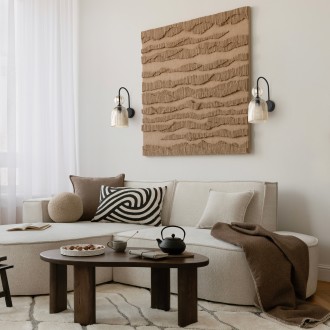 TK Lighting 11140 - Nástěnné svítidlo SOPHIA COGNAC 1xE14, černá/koňak